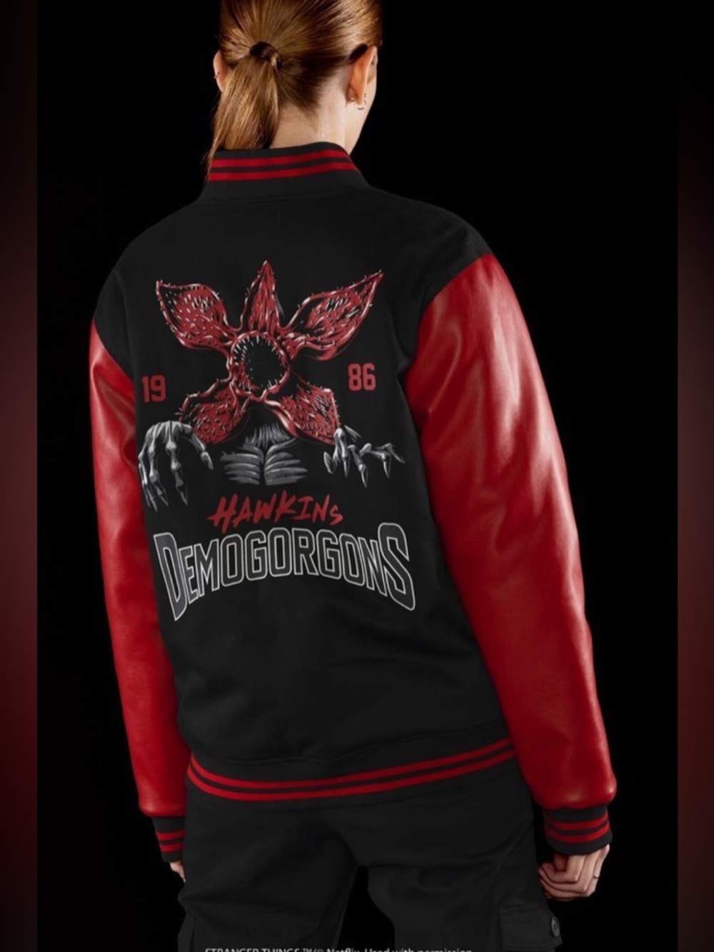 Blackmilk X Stranger Things: Hawkins Demogorgons Varsity Jacket